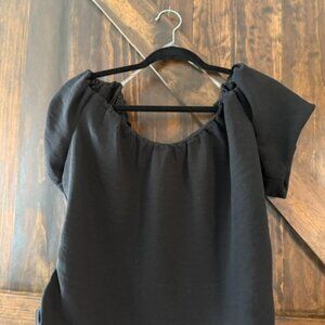 Black New Day on or off shoulder shirt